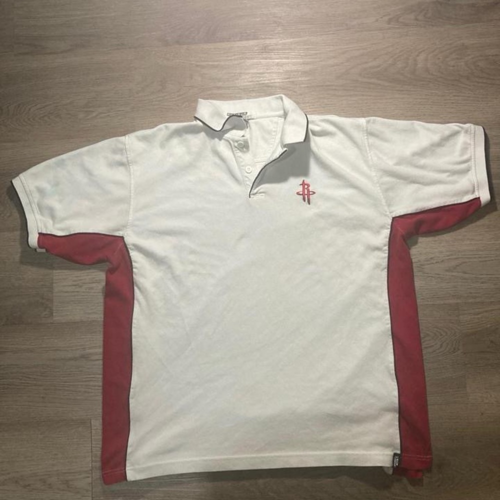 Antigua Sport White Polo with Red Details